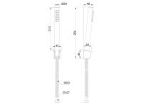 Zdjęcie: Zestaw natryskowy 1-punktowy Alonia czarny INVENA