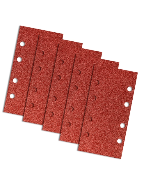 Zdjęcie: Papier ścierny na rzep 93 x 185 mm, K40, 5 sztuk z otworami GRAPHITE