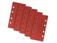 Zdjęcie: Papier ścierny na rzep 93 x 185 mm, K40, 5 sztuk z otworami GRAPHITE