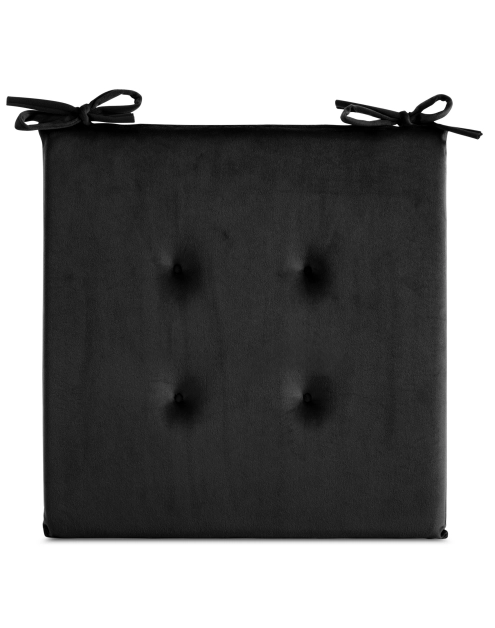 Zdjęcie: Poduszka na siedzisko Gaja 40x40x3 cm czarna EUROFIRANY