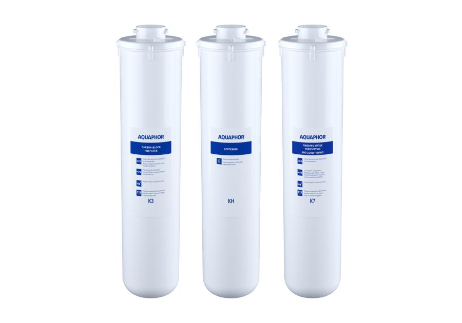 Zdjęcie: Zestaw wkładów do Aquaphor Kryształ H (K3-KH-K7) AQUAPHOR