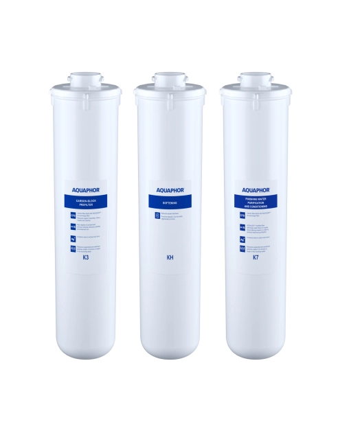 Zdjęcie: Zestaw wkładów do Aquaphor Kryształ H (K3-KH-K7) AQUAPHOR