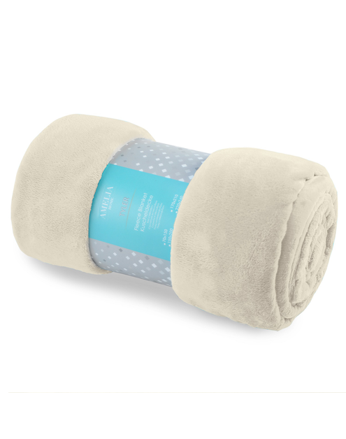 Zdjęcie: Koc Tyler beige 170x210 cm AMELIA HOME