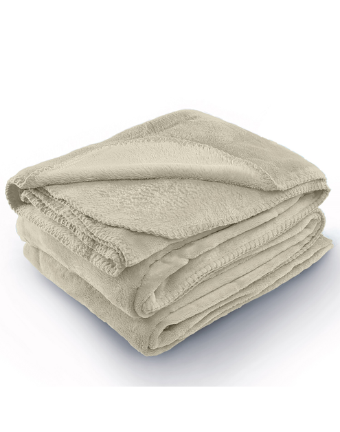 Zdjęcie: Koc Tyler beige 170x210 cm AMELIA HOME