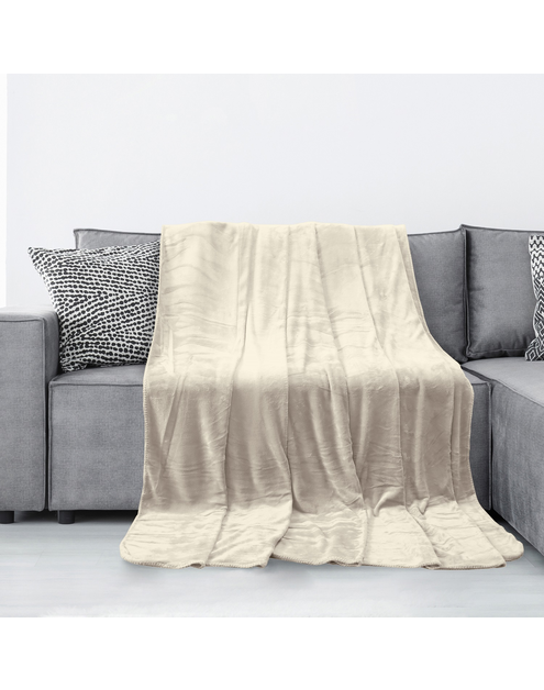 Zdjęcie: Koc Tyler beige 170x210 cm AMELIA HOME