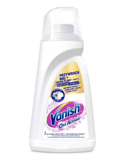 Zdjęcie: Odplamiacz w żelu Oxi Action White 1 L VANISH