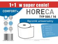 Zdjęcie: Ręcznik papierowy typ 500/16 2W (1+1) 2 rolki HORECA COMFORT+