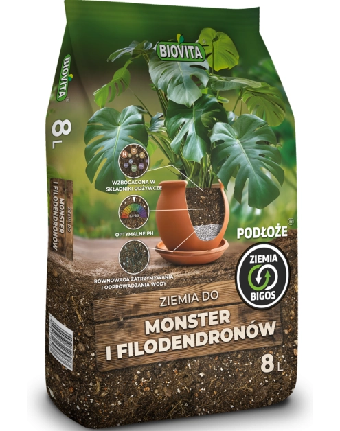 Zdjęcie: Ziemia do monster i filodendronów Bigos 8L BIOVITA