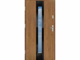 Drzwi zewnętrzne stalowo-drewniane Disting Olivio Glass 03 Winchester 90 cm lewe KR CENTER