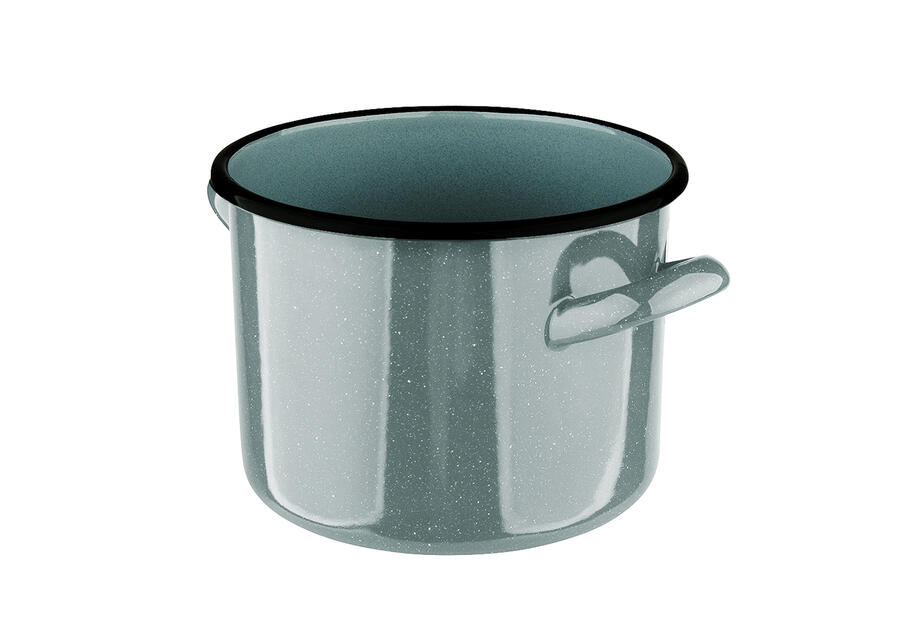 Zdjęcie: Garnek prosty 5,8 L średnica 22 cm, wysokość 16 cm szałwiowy nakrapiany ALTOMDESIGN