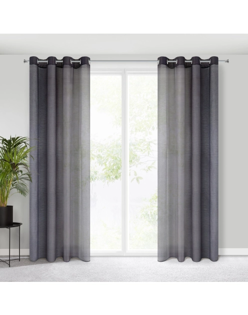 Zdjęcie: Firana gotowa Rebecca 140x250 cm ciemnofioletowy EUROFIRANY