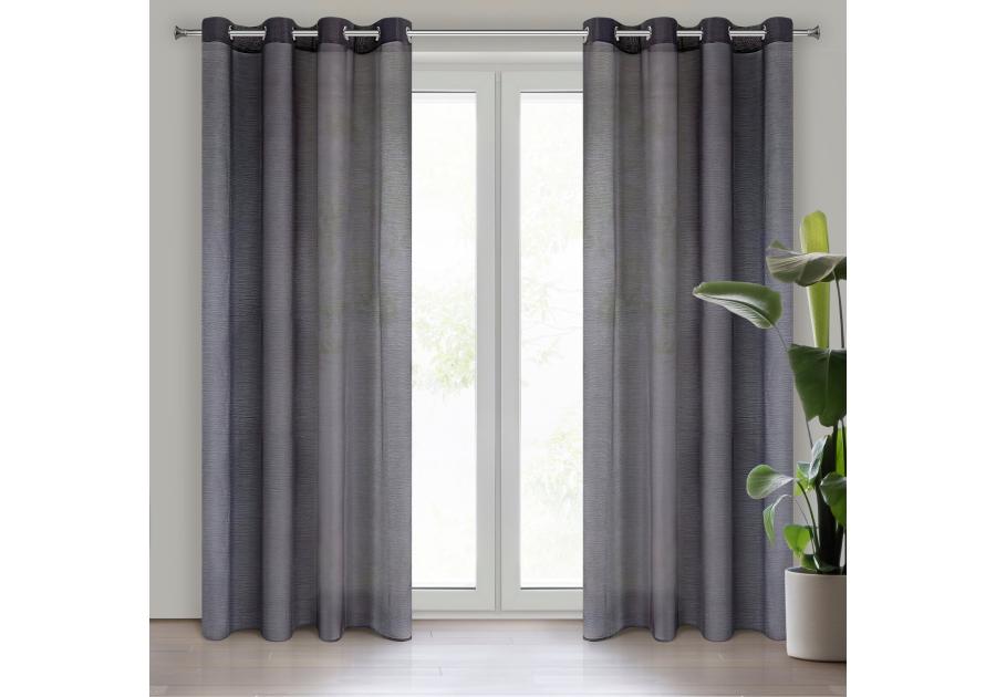 Zdjęcie: Firana gotowa Rebecca 140x250 cm ciemnofioletowy EUROFIRANY