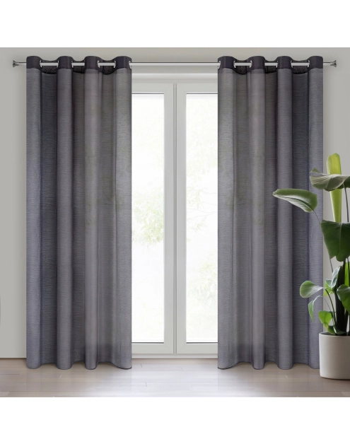 Zdjęcie: Firana gotowa Rebecca 140x250 cm ciemnofioletowy EUROFIRANY