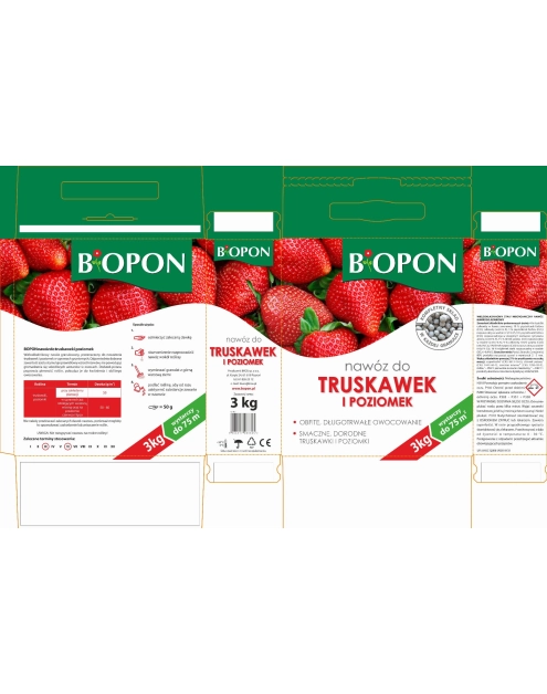 Zdjęcie: Nawóz do truskawek i poziomek 3 kg granulat BOPON