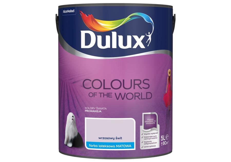 Zdjęcie: Farba do wnętrz Kolory Świata 5 L wrzosowy świt DULUX
