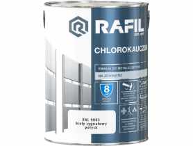 Emalia chlorokauczuk biały sygnałowy RAL9003 5L RAFIL