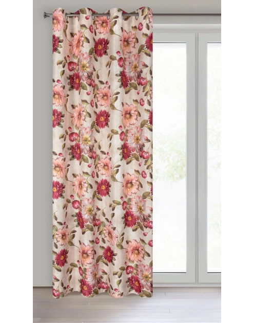 Zdjęcie: Zasłona gotowa Benita 140x250 cm różowy EUROFIRANY