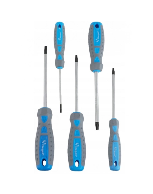 Zdjęcie: Zestaw wkrętaków torx 5-elementowy DEGET