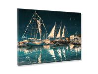 Zdjęcie: Obraz na płótnie Canvas 60x80 cm Night Ship STYLER