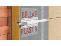 Zdjęcie: Listwa do boniowania PVC z siatką, zamknięta z elementem traconym BP11 H2NS L300 biała BELLA PLAST
