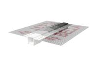 Zdjęcie: Listwa do boniowania PVC z siatką, zamknięta z elementem traconym BP11 H2NS L300 biała BELLA PLAST