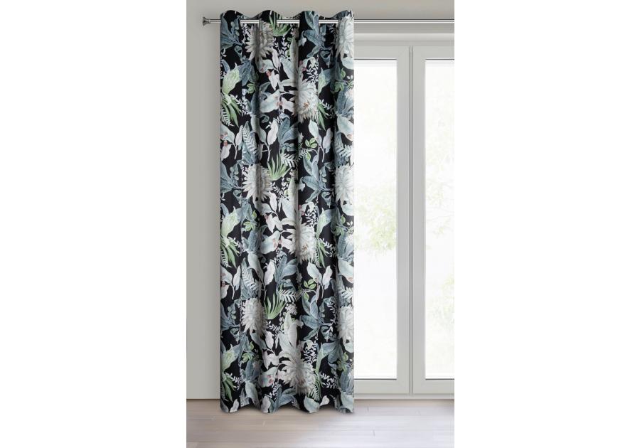 Zdjęcie: Zasłona gotowa Sally 140 x 270 cm czarny EUROFIRANY