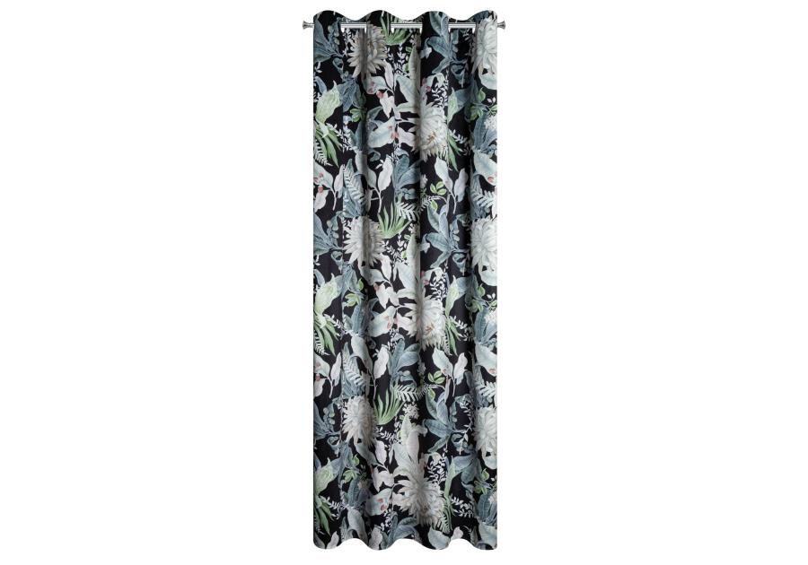 Zdjęcie: Zasłona gotowa Sally 140 x 270 cm czarny EUROFIRANY