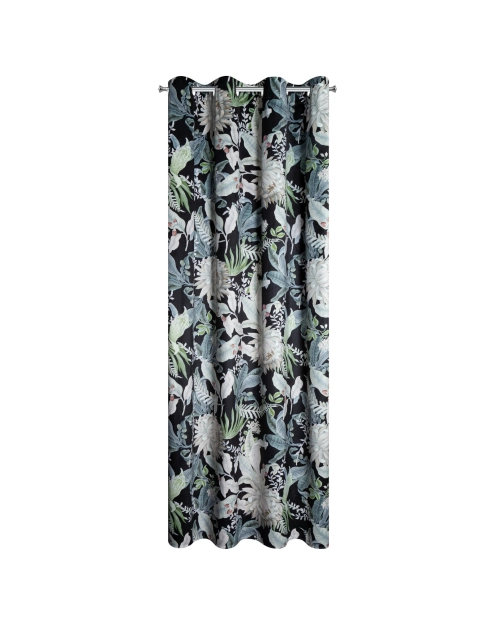 Zdjęcie: Zasłona gotowa Sally 140 x 270 cm czarny EUROFIRANY