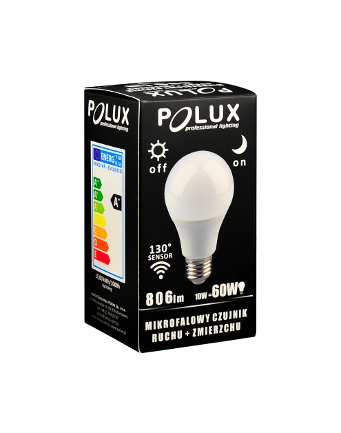 Zdjęcie: Żarówka LED Smart A60 E27 10 W WW zmierzch+mikrofala POLUX