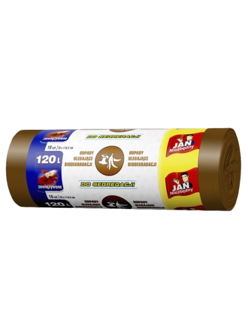 Zdjęcie: Worki do segregacji brązowy Easy Pack 120 L - 10 szt. JAN NIEZBĘDNY