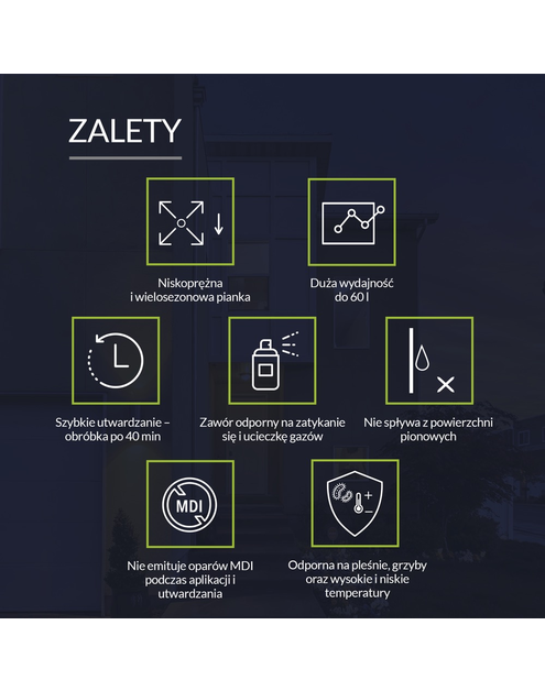 Zdjęcie: Piana wężykowa wielosezonowa Lexy 40 500 ml TYTAN PROFESSIONAL