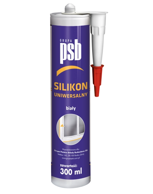 Zdjęcie: Silikon uniwersalny biały 300 ml PSB