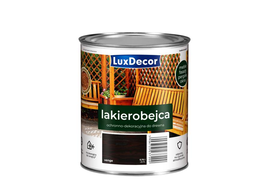Zdjęcie: Lakierobejca do drewna wenge 0,75 L LUXDECOR