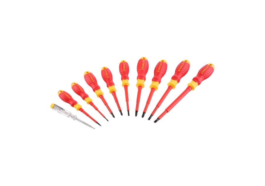 Zdjęcie: Zestaw wkrętaków VDE 10 sztuk STANLEY