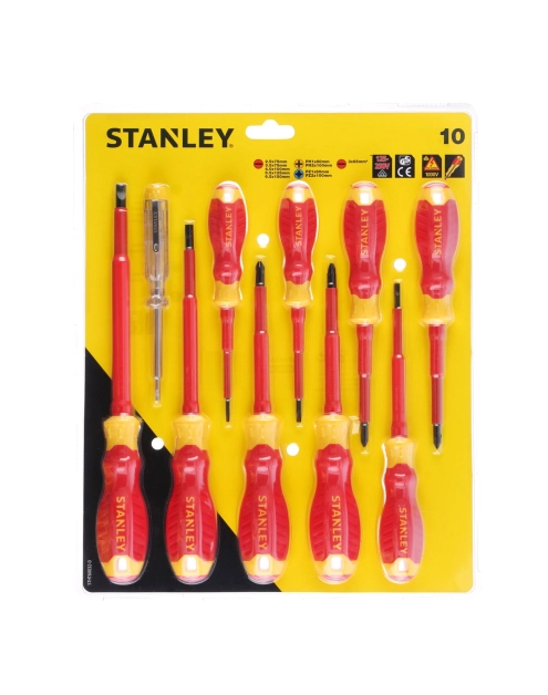 Zdjęcie: Zestaw wkrętaków VDE 10 sztuk STANLEY