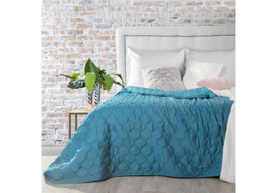 Zdjęcie: Narzuta Megi 200x220 cm niebieska EUROFIRANY