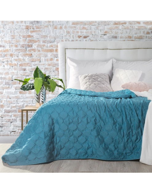 Zdjęcie: Narzuta Megi 200x220 cm niebieska EUROFIRANY