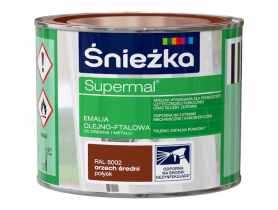 Emalia Supermal orzech średni RAL8002 0,2L ŚNIEŻKA