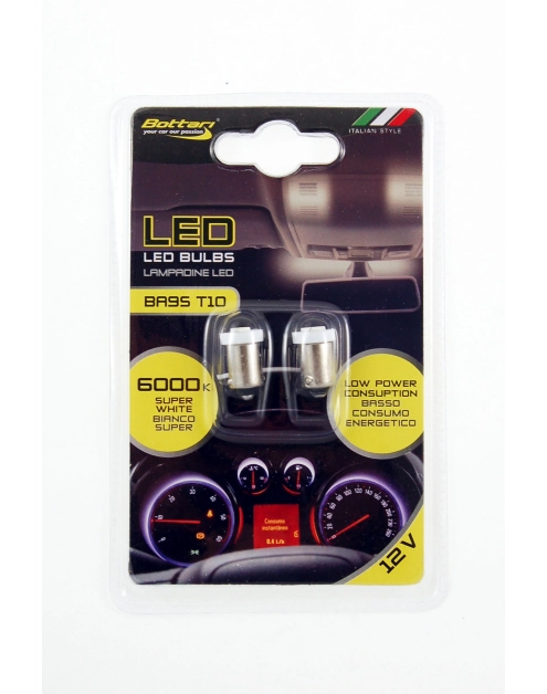 Zdjęcie: Żarówki LED T10 BA9S 12V białe BOTTARI
