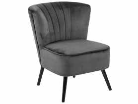 Fotel tapicerowany Berna muszelka szary TS INTERIOR