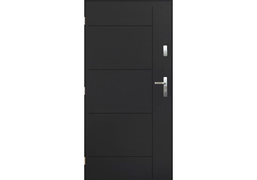 Zdjęcie: Drzwi zewnętrzne detroit antracyt 80l komplet PANTOR