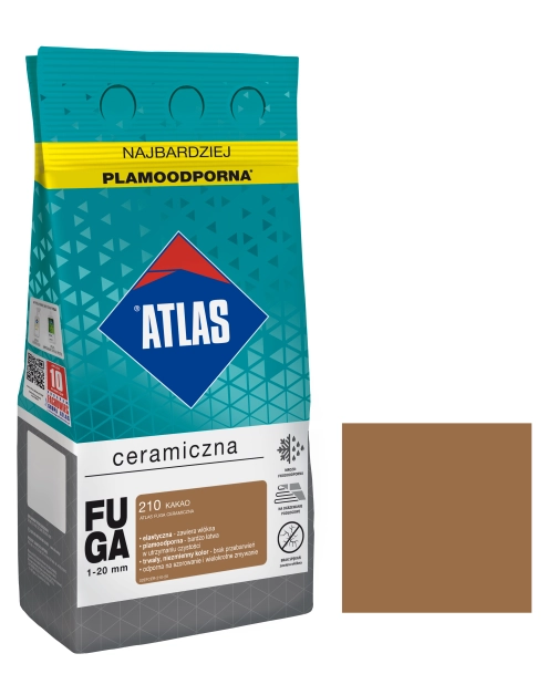 Zdjęcie: Fuga ceramiczna 210 kakao, alubag, 5 kg ATLAS