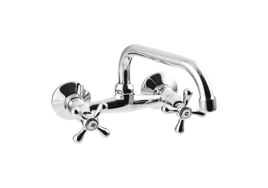 Zdjęcie: Bateria umywalkowo-zlewkozmywakowa Roma chrom, U 16 cm INVENA