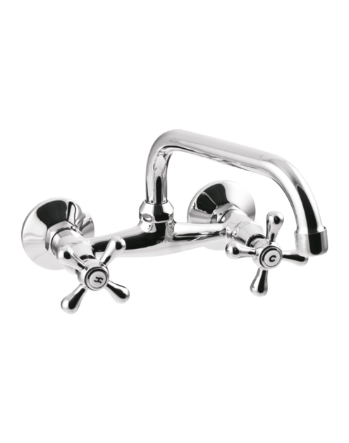 Zdjęcie: Bateria umywalkowo-zlewkozmywakowa Roma chrom, U 16 cm INVENA