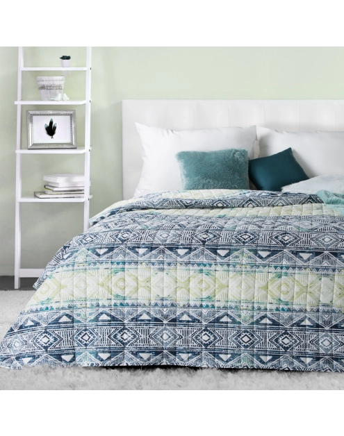 Zdjęcie: Narzuta Doris 170x210 cm granatowo-zielona EUROFIRANY