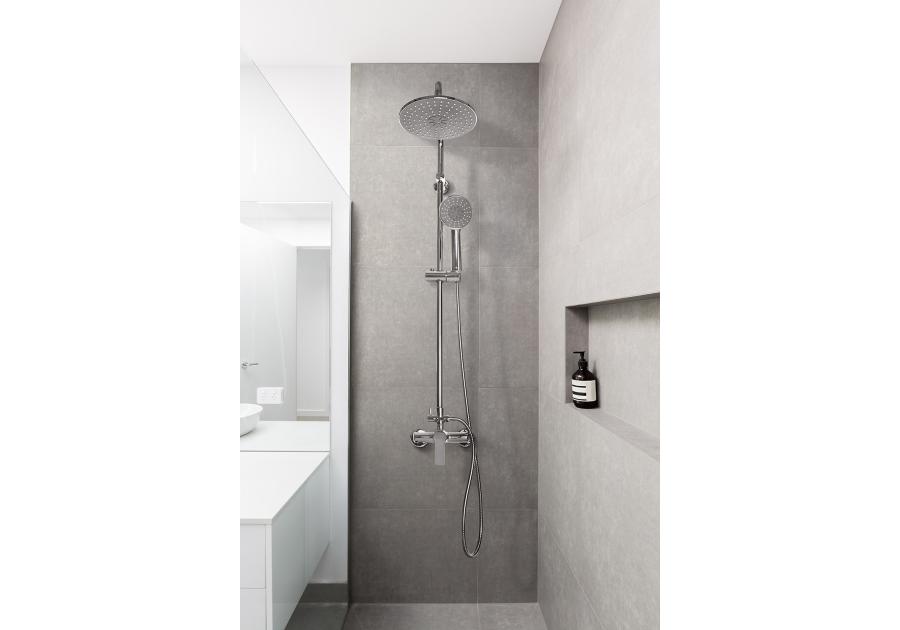 Zdjęcie: Deszczownia Malta z baterią natryskową chrom INVENA