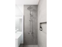 Zdjęcie: Deszczownia Malta z baterią natryskową chrom INVENA