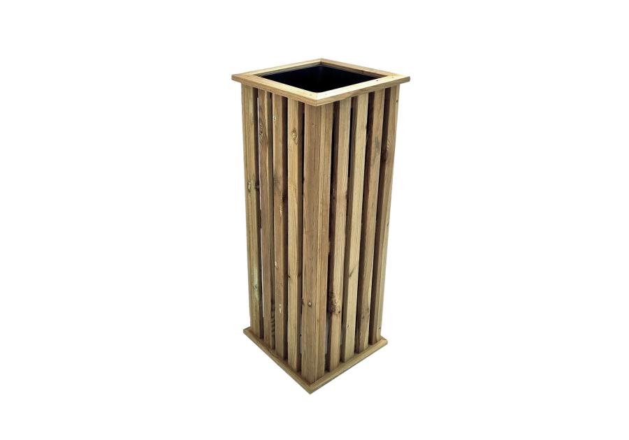 Zdjęcie: Donica drewniana Talia Planter 32,5 x 32,5 x 85 cm, naturalny NORTENE