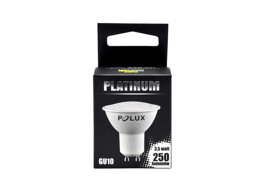 Zdjęcie: Żarówka LED GU10 SMD 3 W WW 250 lm PBT Platinum POLUX