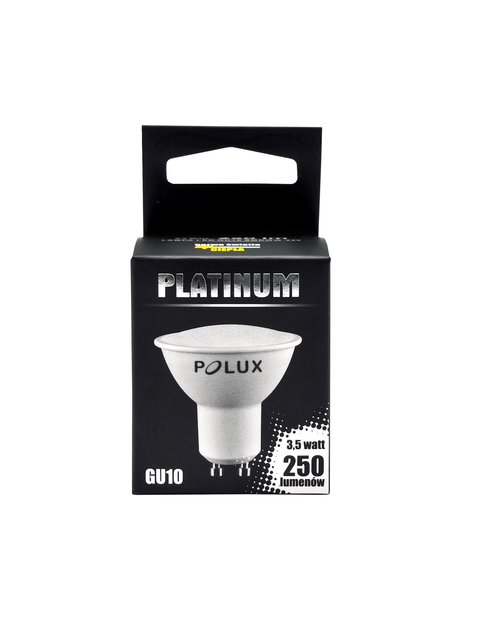 Zdjęcie: Żarówka LED GU10 SMD 3 W WW 250 lm PBT Platinum POLUX